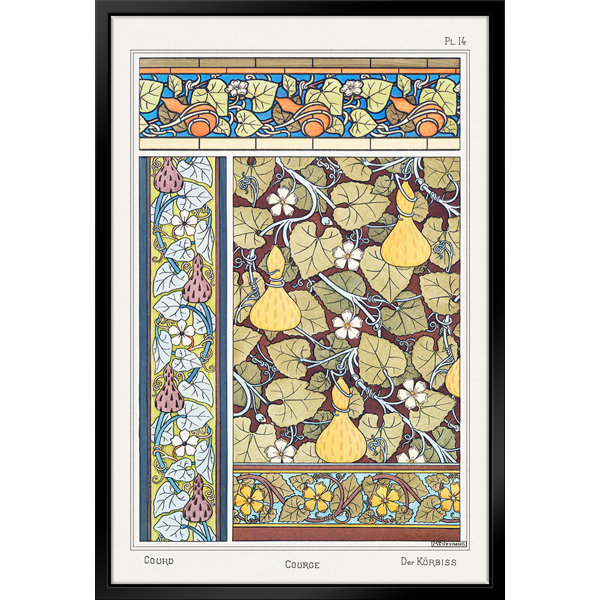 ATX Art Group LLC Flowered Gourd Framed On Canvas by Maurice Pillard